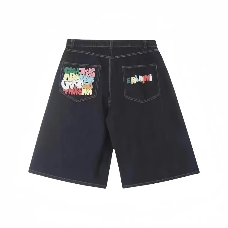 YGPRW Denim Shorts Women's Dark Blue-1