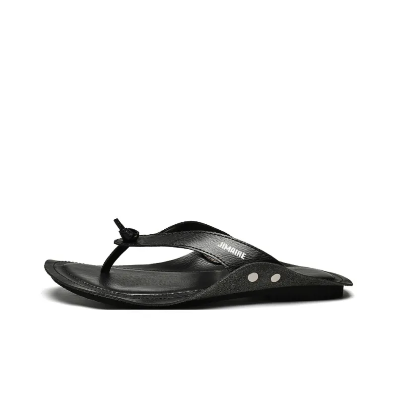 King Jinmai Rubber Sole Stitching Flip Flops Men's-0