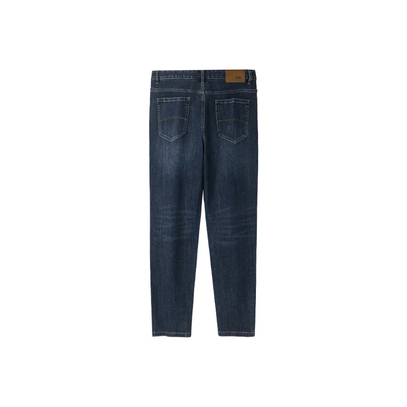 HLA Jeans Men Blue Gray Denim Gradient Dark 4E-1