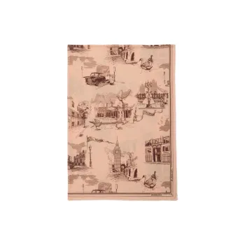 Burberry Wool, Taffeta Silk Scarves Women's Umber