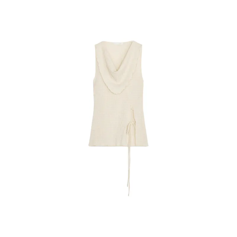 ZARA Tank Tops Women's Frosted White-0