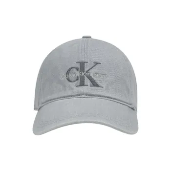 CALVIN KLEIN Cotton Baseball Caps Unisex Denim Light Blue