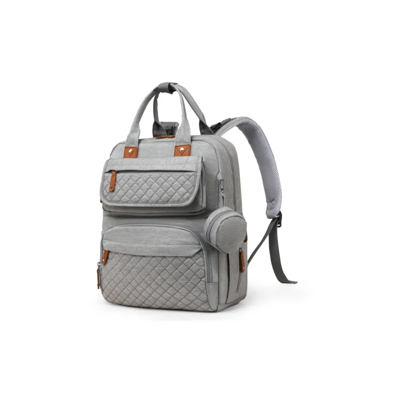 Meow In The Grass Nylon Backpack Unisex Dark Gray/Green & Gray/Light Gray/Blue/Black & Gray/Black-8