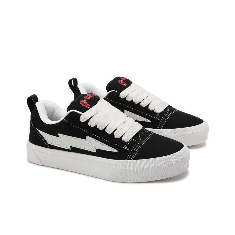 SHANDIANFENGBAO x ABCDONGA Abrasion Resistant Slip Resistant Low Top Skateboard Shoes Unisex-2