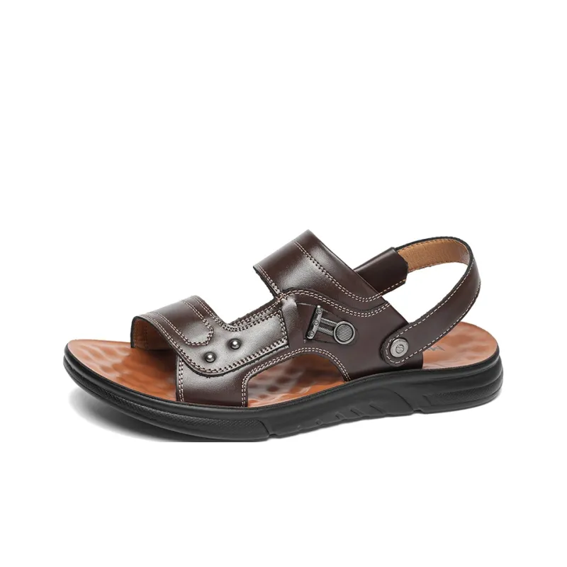 Mulinsen Beach Sandals Men Black/Brown-8