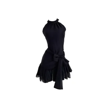 AHDO Sleeveless Dresses Women's Black