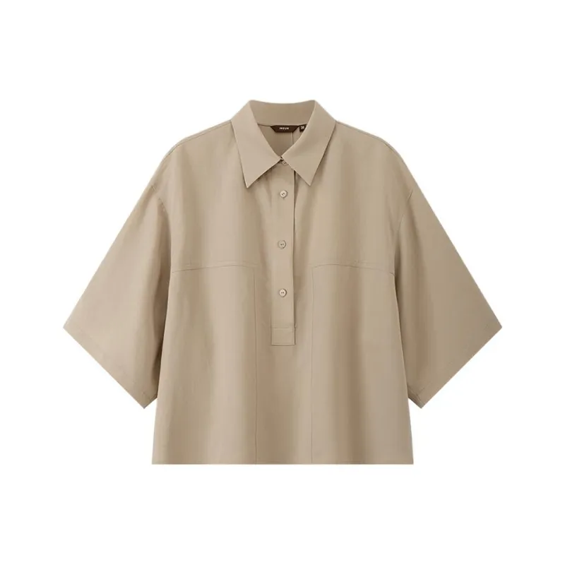 INSUN Shirts Women's Light Khaki-0