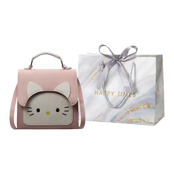 Miss Angel PU Backpack Women's Black/White/Blue/Pink
