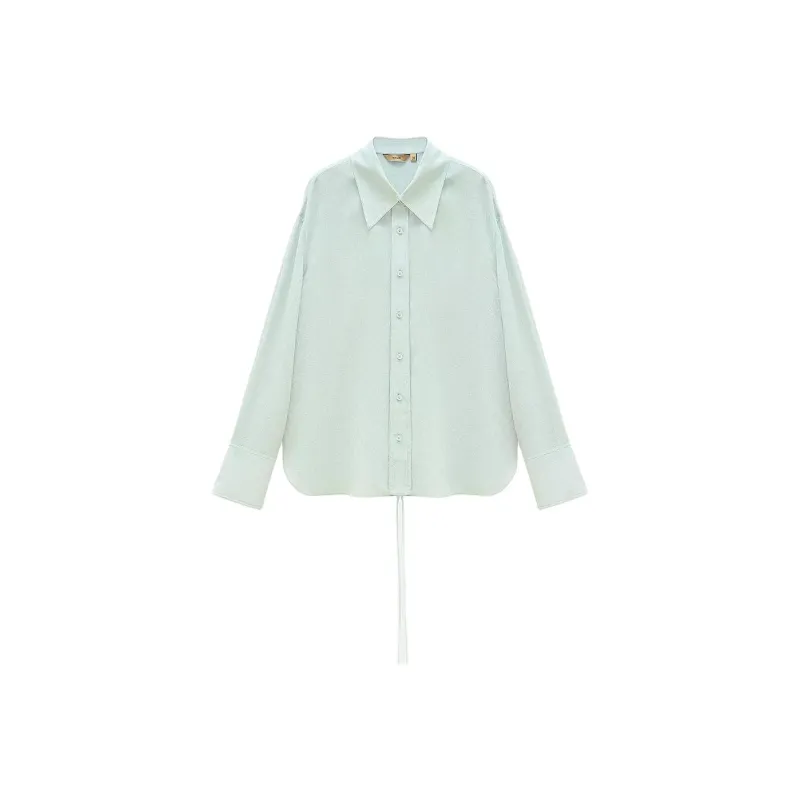 INSUN Shirts Women's Light Green-0