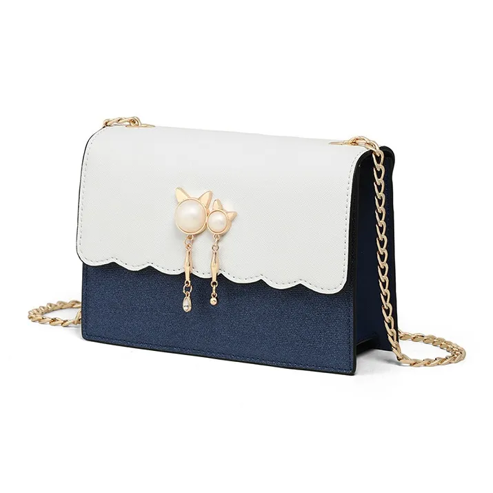 CNNCOO Synthetic Leather Crossbody Bag, Shoulder Bag Women's Royal Blue-2