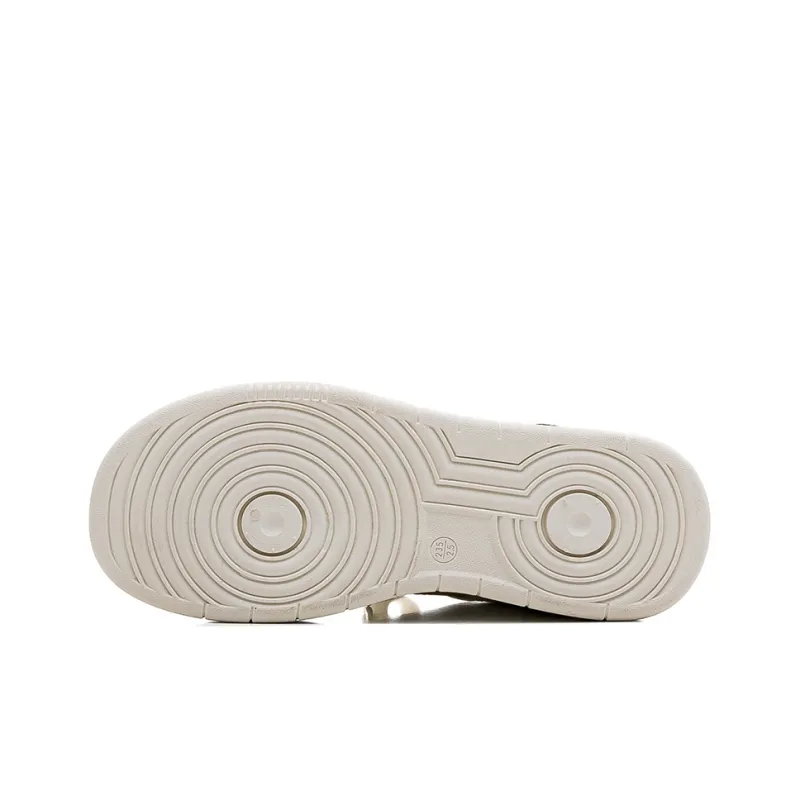 HUANQIU Slip Resistant Shock Absorbers With Abrasion Resistant Properties Low Top Skateboard Shoes Women's White Blue-4