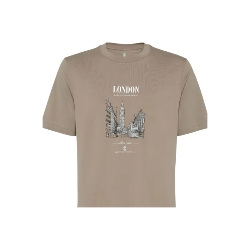 Brunello Cucinelli London Short Sleeved T Shirt-3