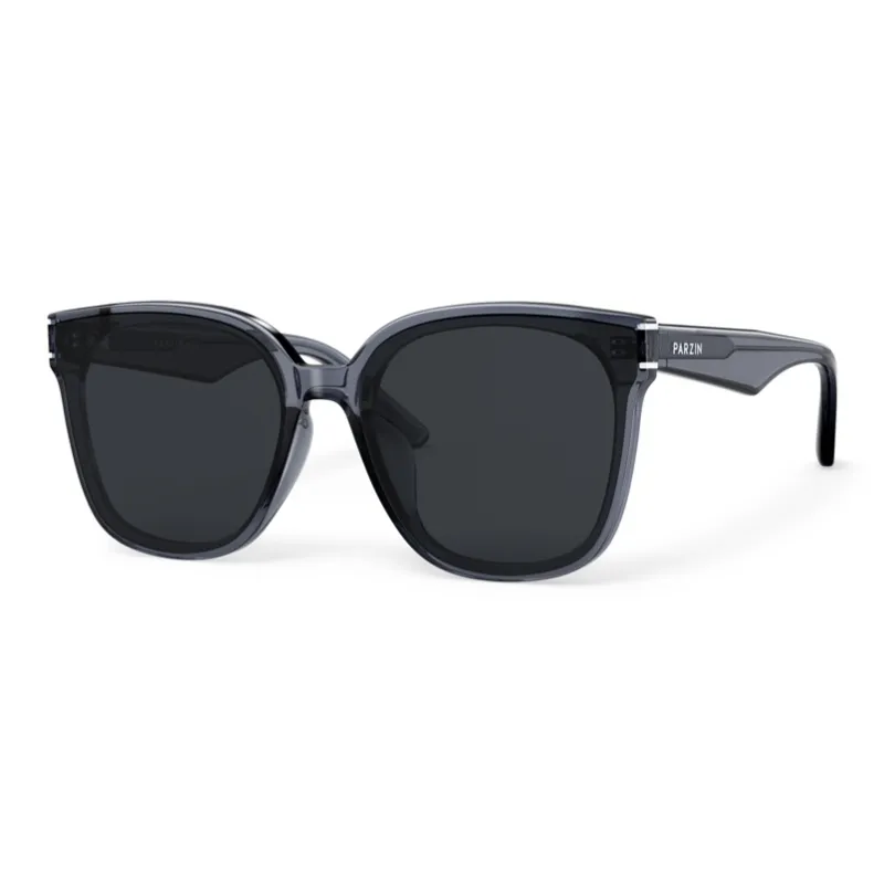 PARZIN TR90 Square Sunglasses Unisex Black-12