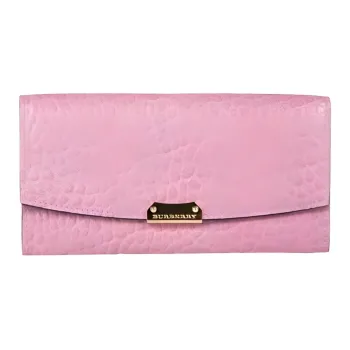Burberry Cow Leather Wallet Women's Pink