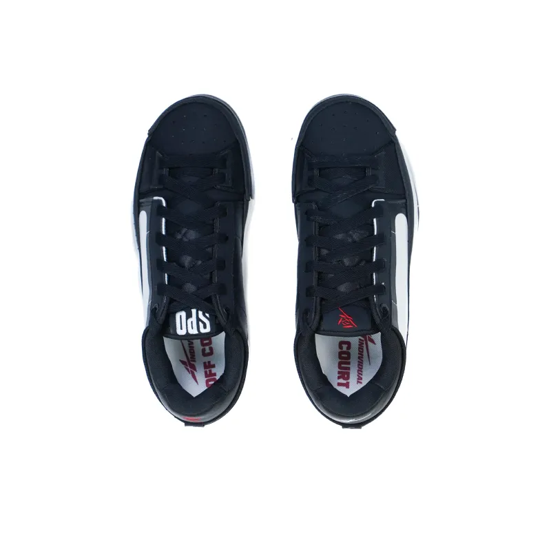 Serious Player Only Low Top Basketball Shoes Men's Black White-2