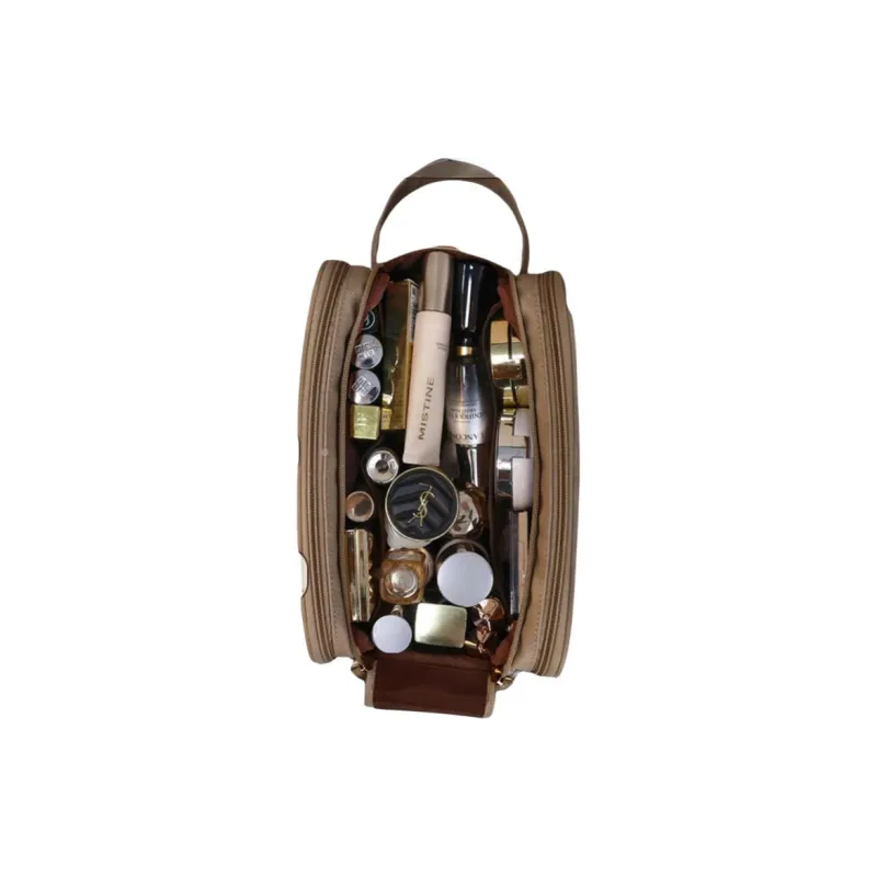 LETOO Leather Patchwork With TPU Makeup Bag Women's Multicolor-4
