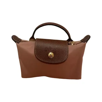 LONGCHAMP Le Pliage Nylon Dumpling Bag Handbag Women's Tea Pink