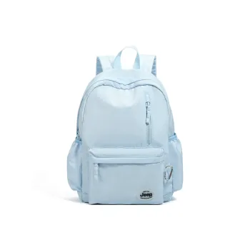 Jeep Nylon Backpack Regular Unisex Light Blue/Black/Cherry Blossom Pink/Cheeses Cheese Color