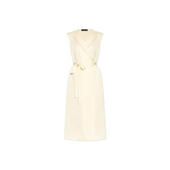 Belted Wrap Midi Dress