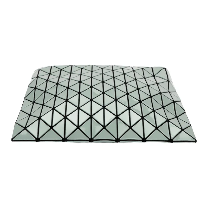 ISSEY MIYAKE Row Metallic Polyvinyl Chloride Resin Shoulder Bag Regular Women's Gray Green-3