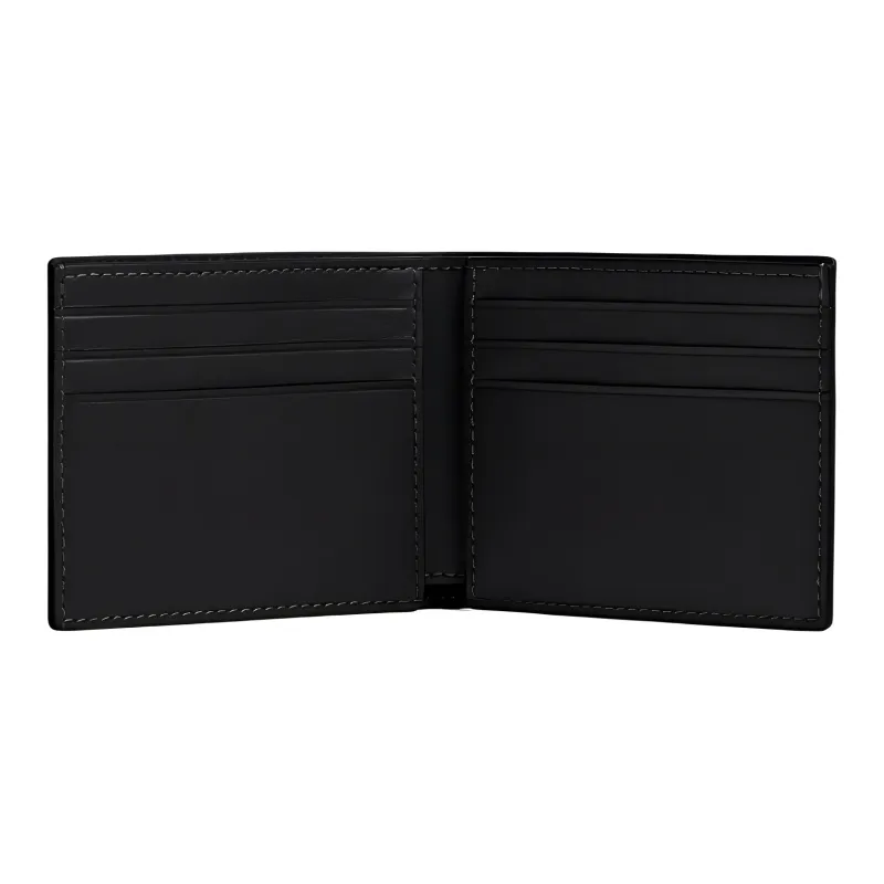 COACH BILLFOLD Natural Grain Leather Wallet Mini Men's Black-2