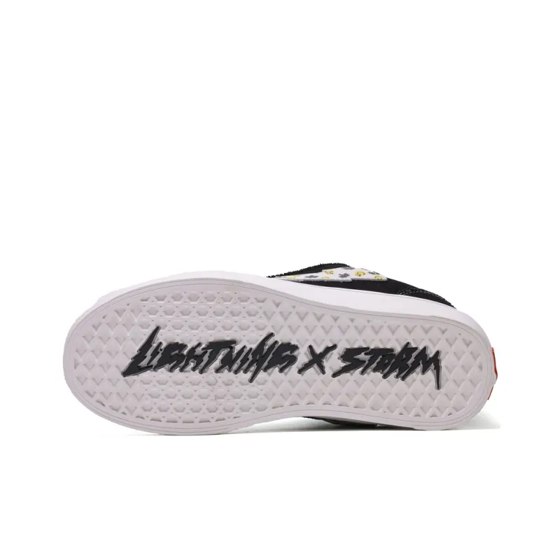 DUEPLAY Low Top Skateboard Shoes Unisex Black White-9