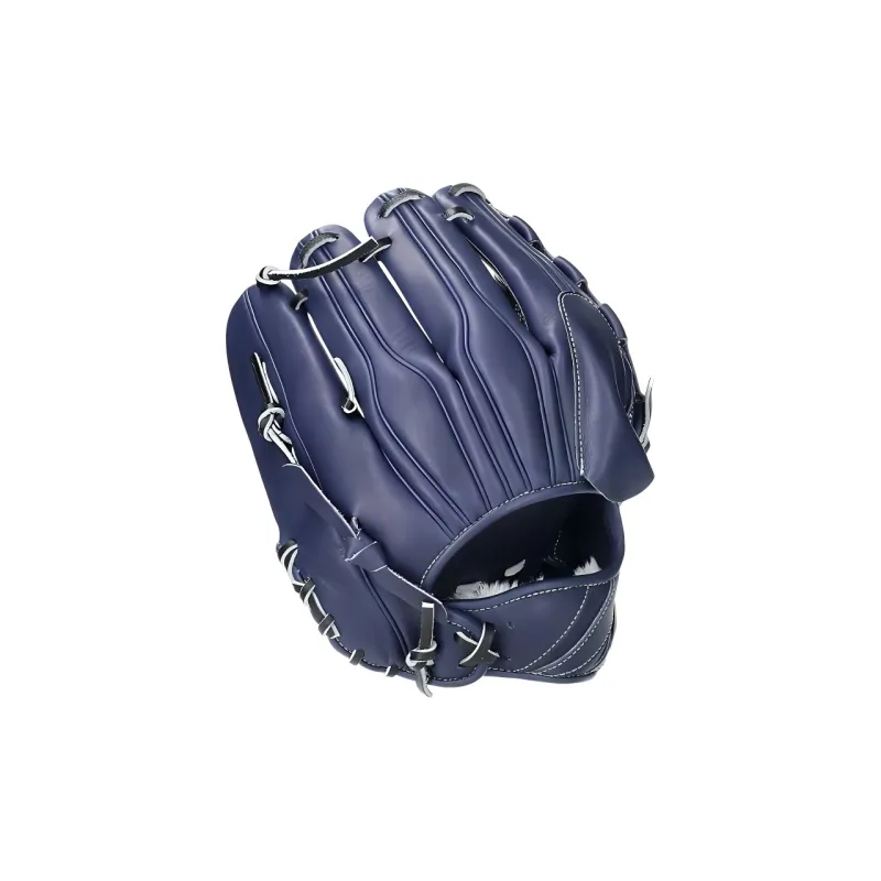 Asics Baseball Gloves Pitcher Glove Cow Split Leather Men's Blue-2