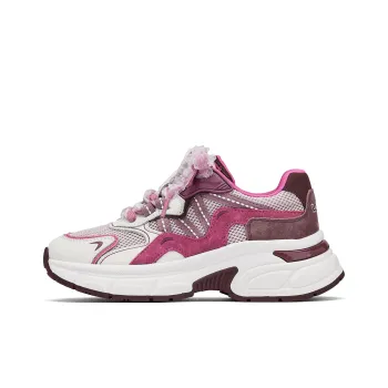 Disney x Hotwind Toy Story Series Anti Slip Wear Resistant Low Top Chunky Sneakers Women's Beige Pink