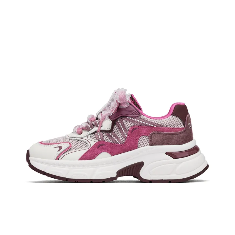 Disney x Hotwind Toy Story Series Anti Slip Wear Resistant Low Top Chunky Sneakers Women's Beige Pink-0
