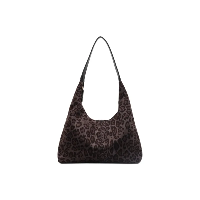 Meow In The Grass Suede Shoulder Bag Women's Black/Coffee/Brown-0