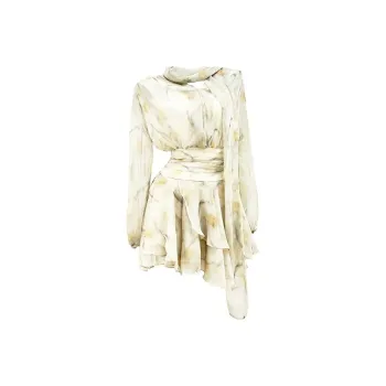 GUOZHEN Long Sleeved Dress Women's