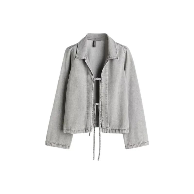 H&M Jackets Women's Denim Gray-0