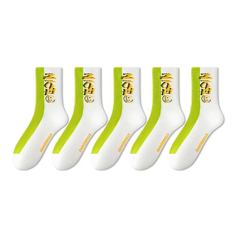 LUOLIAN Mid Calf Socks Men's 5 Pack-1