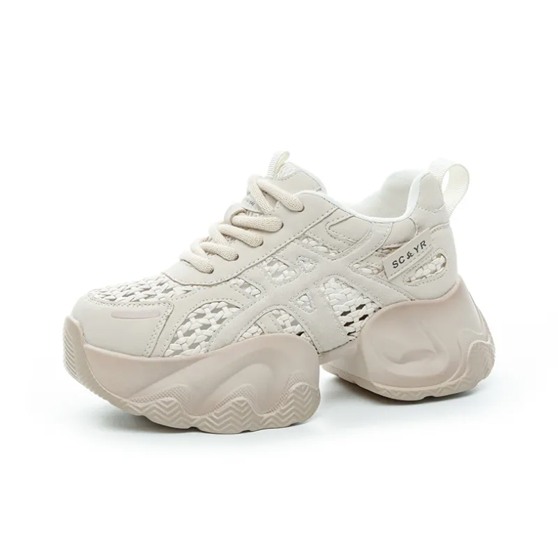 The Mystery Of Glamour Breathable Height Increase Low Top Casual Shoes Women's-6