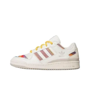 Adidas Originals FORUM Anti Slip Wear Resistant Low Top Skateboard Shoes Unisex White