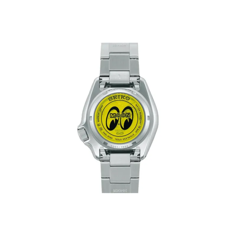 SEIKO Automatic Mechanical Movement Stainless Steel Strap Watch 42.5mm Men's Watches Yellow Watch Dial-1