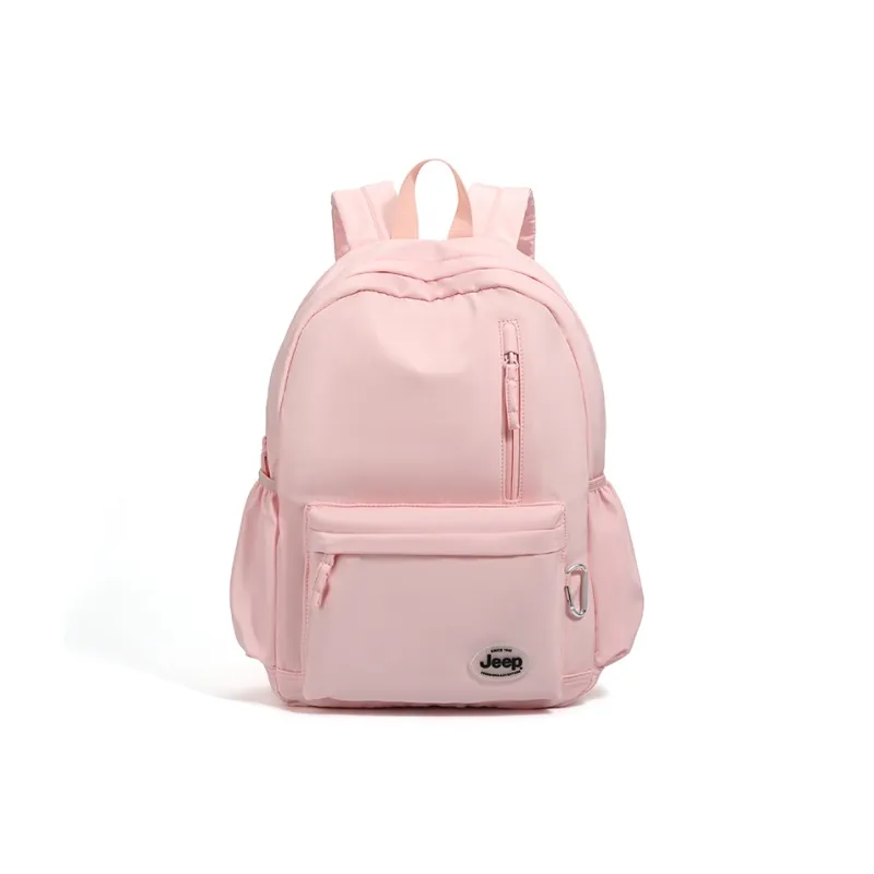 Jeep Nylon Backpack Regular Unisex Light Blue/Black/Cherry Blossom Pink/Cheeses Cheese Color-11