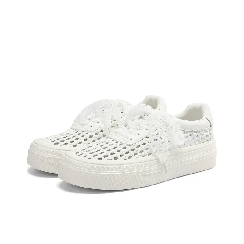 D FUSE SCANDINAVIA Abrasion Resistant Height Increasing Low Top Skateboard Shoes Women's-0