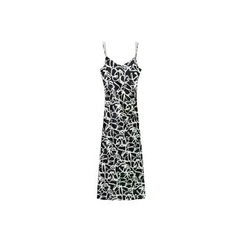 INSUN Slip Dresses Women's Black White