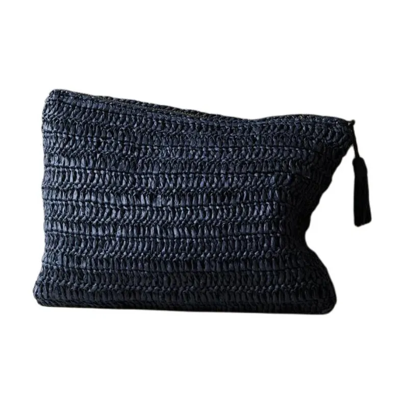 ZARA Cellulose Material Clutch Women's Marine Blue-4