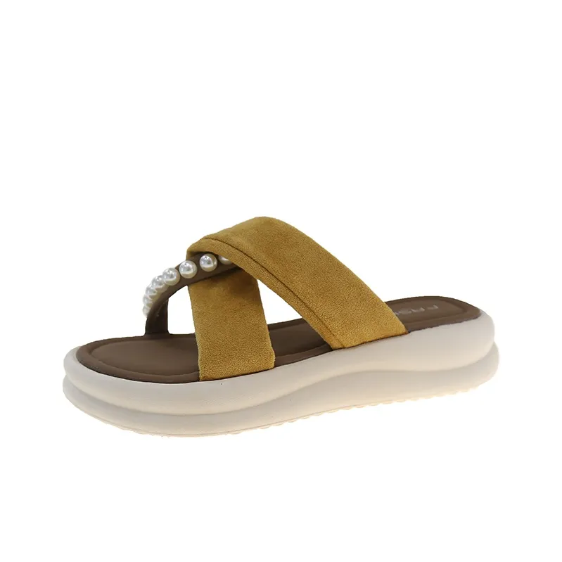 WUJI Slip Resistant Odor Resistant Slide Slippers Women's-10