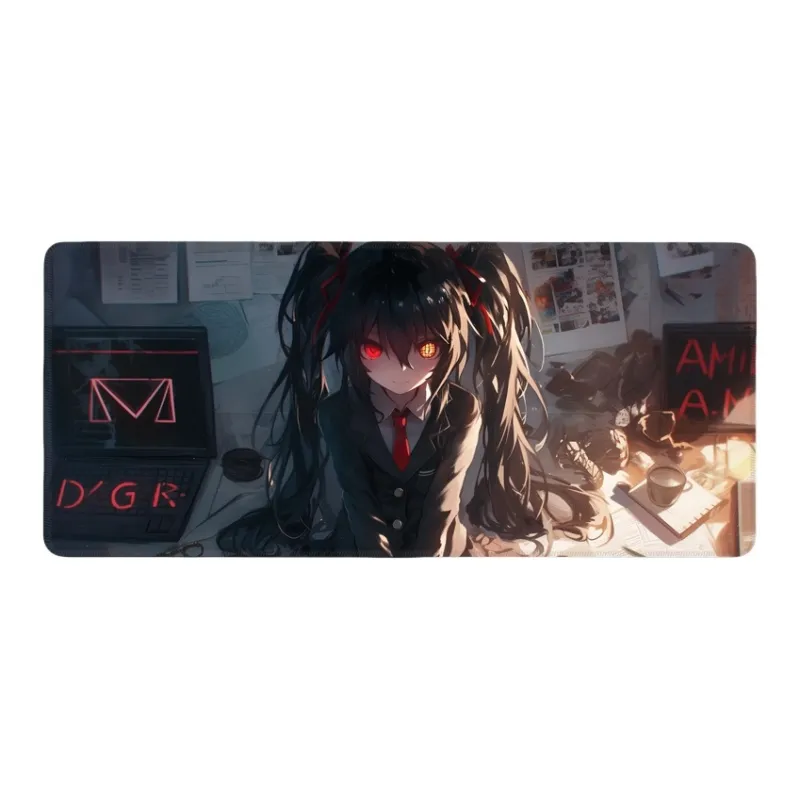 DANYIN Extra Large Date A Live Table Mats Esports Gaming Keyboard Pads Kurumi Tokisaki Anime Home Mouse Pads Mouse Pads-1