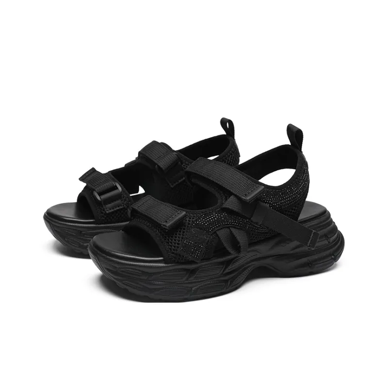 ZHR Beach Sandals Women's Beige, Black-3