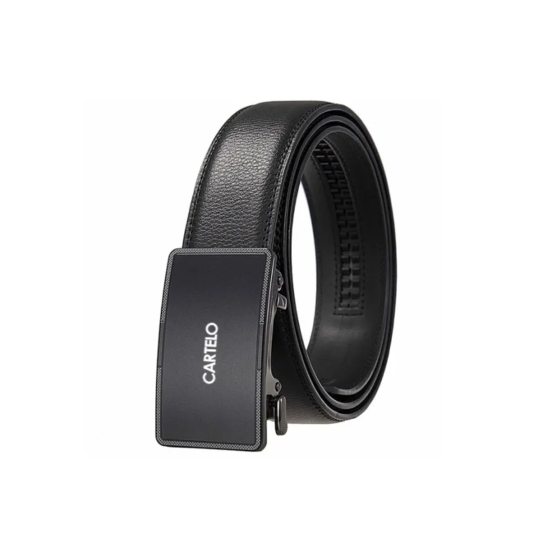 CARTELO Cow Leather Belts Men's 3.5cm-0