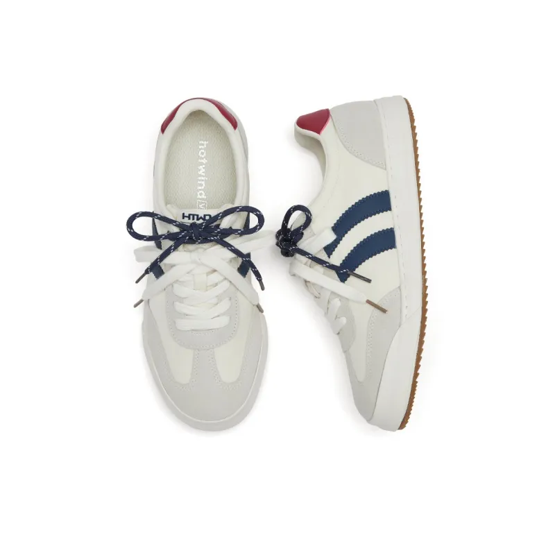 Hotwind Double Shoelace German Army Trainers Anti Slip Wear Resistant Low Top Skateboard Shoes Men's-9
