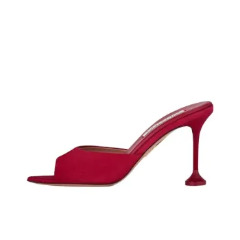 AQUAZZURA Slide Slippers 8.5cm Women's Red