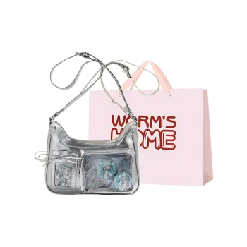 Worm's Home PU Shoulder Bag, Crossbody Bag Women's Multicolor