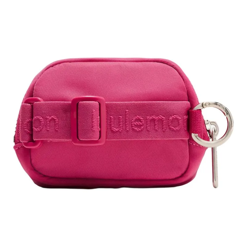 Lululemon Everywhere Nylon Coin Purse Nano Unisex Raspberry Red-1