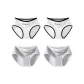 4 Pack (White+White+Heather Gray+Heather Gray)