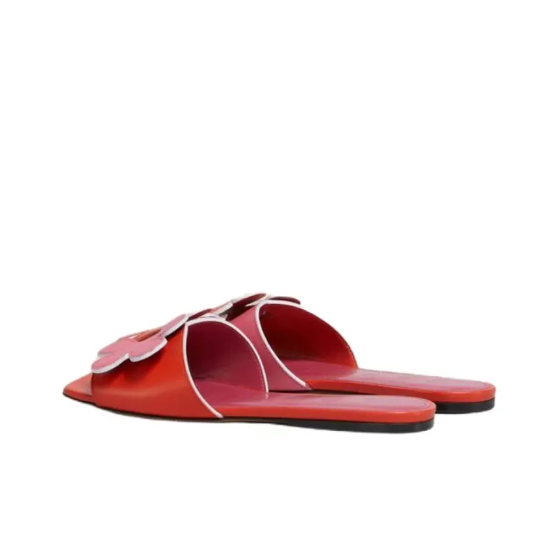 MARNI Slip Resistant Slide Slippers Women's Orange-3